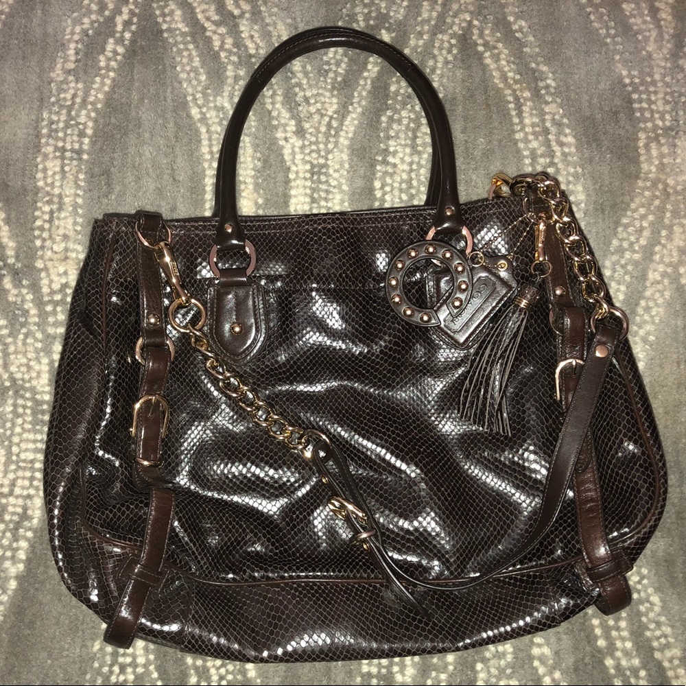 💯 Authentic COACH Snakeskin Handbag